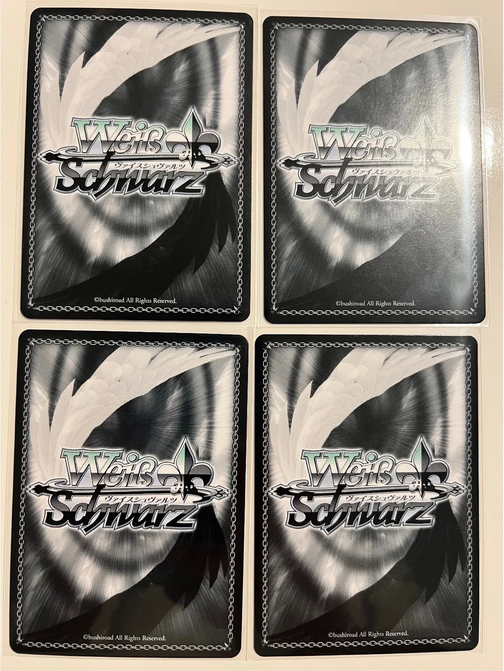 NIKKE Weiss Schwarz 4 Card Holo Lot RR/RRR Near Mint Tia Anis Naga Neon